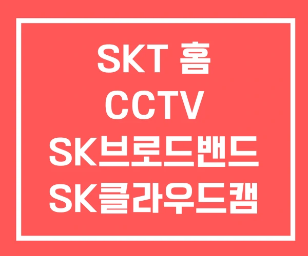 SKT 홈 CCTV SK브로드밴드 SK클라우드캠 SKT 홈 CCTV SK브로드밴드 SK클라우드캠