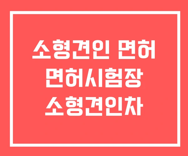 소형견인 면허 면허시험장 소형견인차 소형견인 면허 면허시험장 소형견인차
